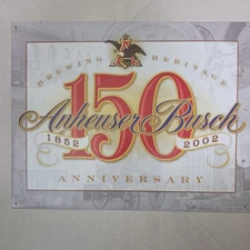 Anheuser Busch Tin Sign