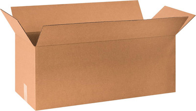 PARTNERS  30X10X10 Long Corrugated Boxes, Long, 30L X 10W X 10H, Pack of 20 | Sh