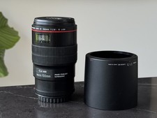 Canon EF 100mm f2.8L Macro Is USM Lens for EOS EF-Mount - Hood and Case