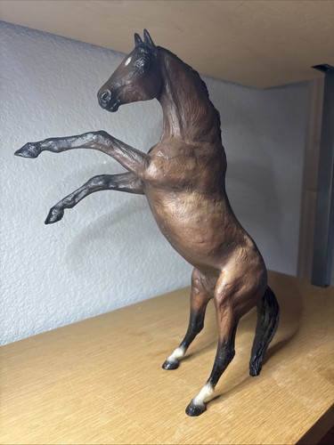 Peter Stone Traditional Rearing Horse Model #9674 Made 1 Year