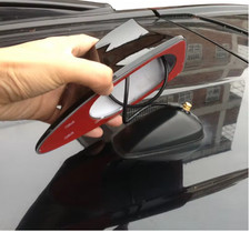 Shark Fin Antenna Cover For Car Car Top Roof Aerial Base Amfm Radio Signal Base