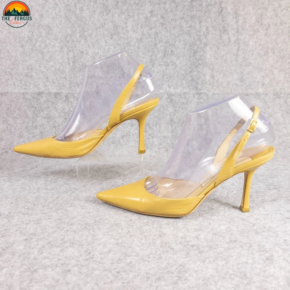 Tacones de aguja Jimmy Choo London con cordones beige punta para mujer talla EU 37,5 Foto 4 de 4