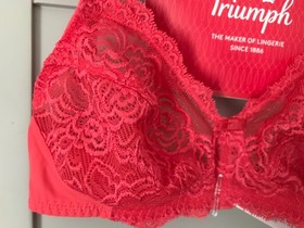 Triumph Muse W Non Padded Bra Wired Full Cup  Lingerie UK 32B RED LACE