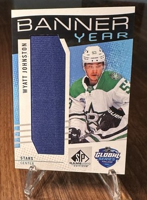 2025-26 SP Game Used - Wyatt Johnston - Banner Year Global Series