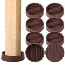 Rubber Non-Slip Furniture Pads-8 PCS 2 inch 8PCS 2" x Brown, Brown