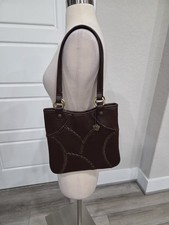Rampage Clothing Co Tote Purse Brown With Stitching Details 
