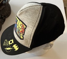 Justice League Adjustable Snapback Hat Cap Both S/M 4-7yr
