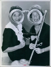 1964 Mrs Joseph Berkenfield And Mrs Thomas Cristal At Montefiore Mati Photo 7X9