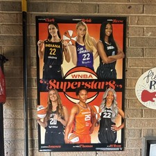 Caitlyn Clark WNBA Superstars Poster Brink, Reese, Ionescu Indiana L A Chicago