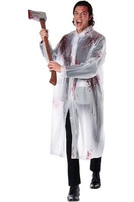 Yuppie Psycho Killer Adult Costume 5121-188 Men Bloody Raincoat Axe