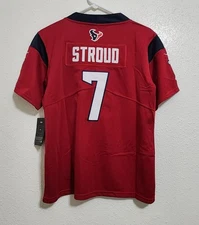 Youth Houston Texans C.J. Stroud #7 Stitched Red Jersey Size Large (14/16) NWT 