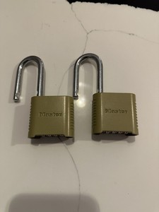Master Lock Padlock Model 875DLF Numerical Combination Lot of 2