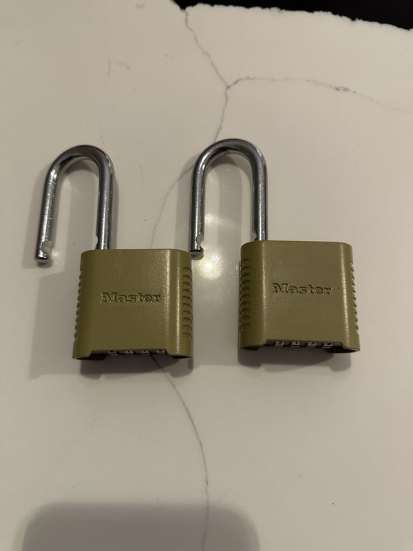 Master Lock Padlock Model 875DLF Numerical Combination Lot of 2