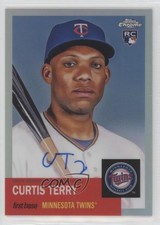 2022 Topps Chrome Platinum Anniversary Refractor 180/199 Curtis Terry Auto 0c2