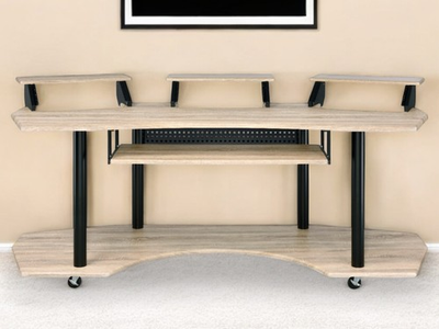 #ad #ad 83quot; Natural and Black Music Recording Studio Desk $1453.73
