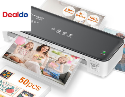 Laminator Machine, 9 Inch Laminators Machine with 50 Laminating Sheets, Laminato
