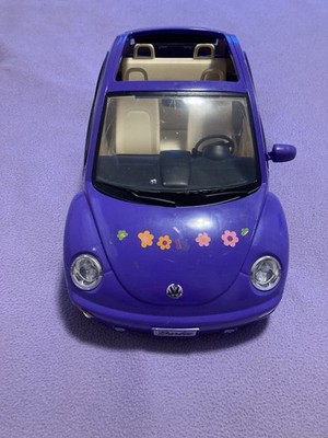 Mattel Barbie Volkswagen Beetle Purple Car 2000 Opening Doors