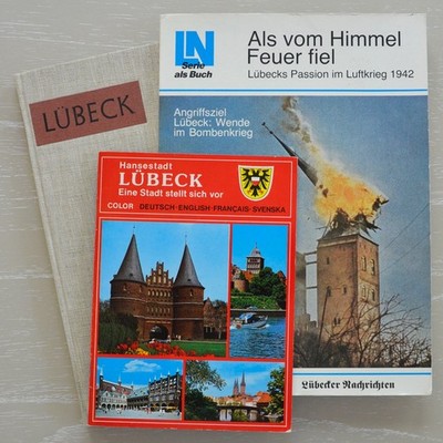 3 books Lubeck Germany GERMAN Language Queen of the Hanseatic City of 7 Towers