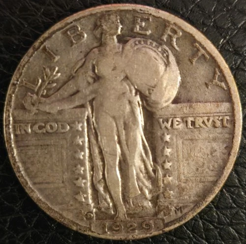 1929-D Standing Liberty Quarter.           j