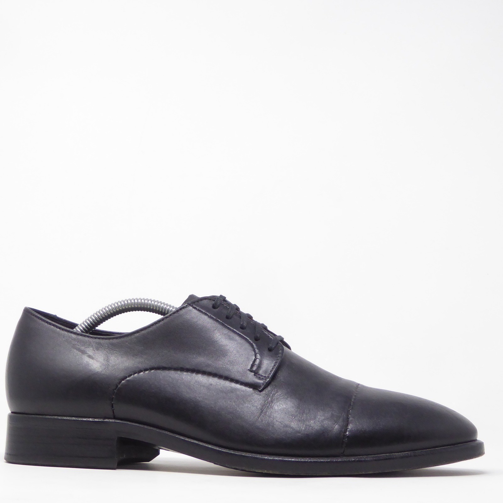 Ecco Mens Vitrus Mondial Cap Toe Oxford Shoes Black Leather EU 43 / US 9