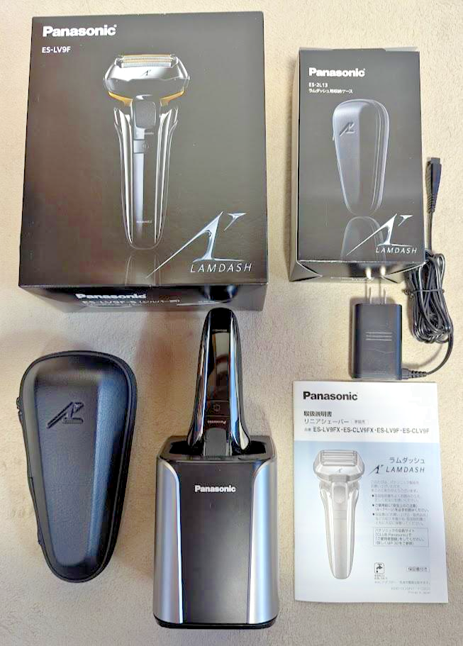 脱毛・除毛 panasonic lamdash ES-CLV9EX Panasonic Lamdash ES-LV9FX 5 Blade Linear Men's Shaver for