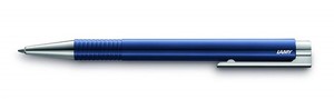 Lamy L204MBE Shiny Blue Logo Ballpoint Pen with Black Ink, 4014519663195
