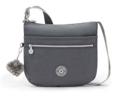 kipling Basic Eyes Wide Open Arto Shoulderbag Tasche Moonlit Grey grau hellgrau