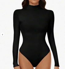 Wild fable black long sleeve turtleneck thin bodysuit xs