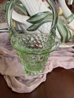 Fenton Art Glass Basket 9 x 5 Inches