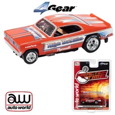 Auto World 4Gear 1972 Plymouth Duster High Octane FC Orange HO Scale Slot Car