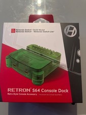 hyperkin retron s64 console dock GREEN
