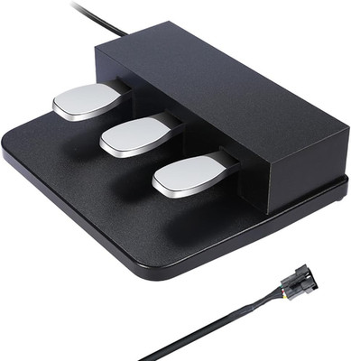 3-Pedal Unit for Digital Pianos, Portable 3-Pedal Board Compatible with Casio PX