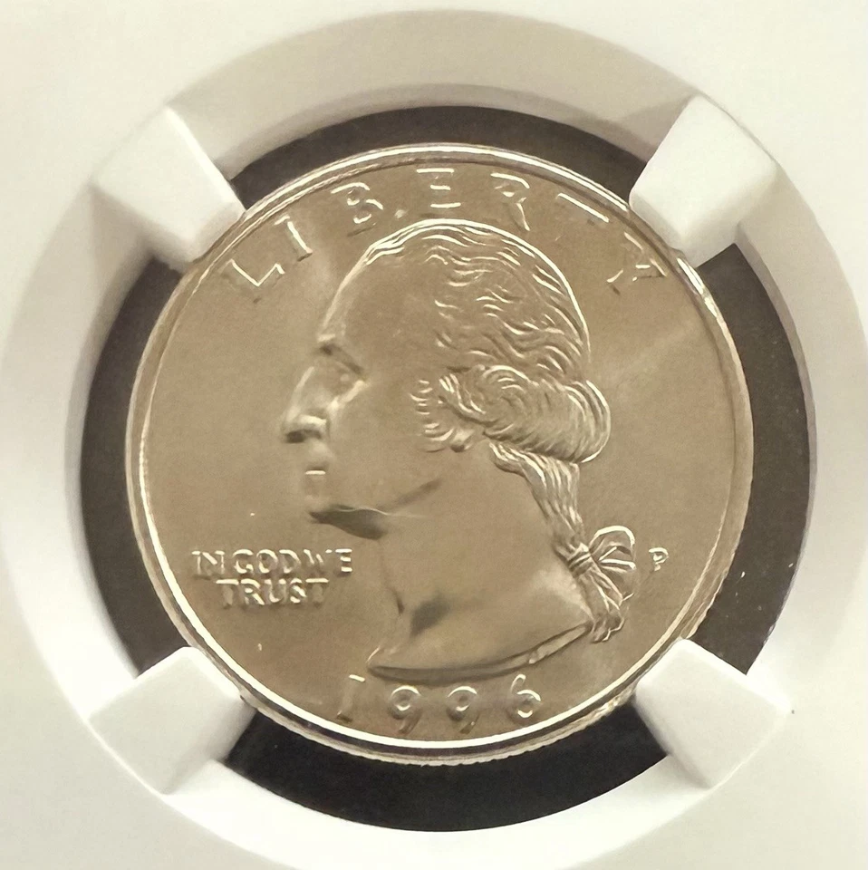 1996-P & D WASHINGTON QUARTER YEAR SET NGC MS 66 - Image 3 of 4