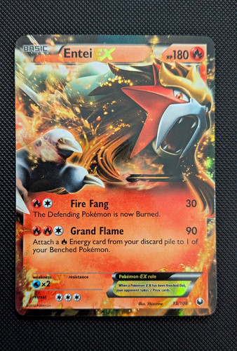 Pokemon TCG - Entei EX 13/108 Dark Explorers - Ultra Rare Holo