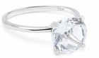 GENUINE 3.27 Cts WHITE SAPPHIRE RING SOLID 10K WHITE GOLD - Free Appraisal — photo 4
