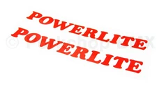 2x 1978-83 Powerlite  frame or fork  old school BMX bicycle decals - (PAIR) -