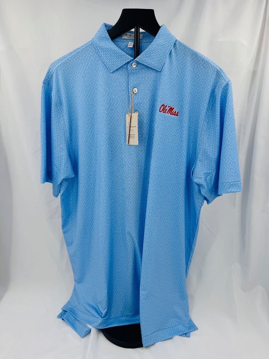 ole miss powder blue nike polo