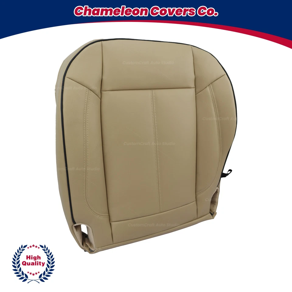Hummer H3 For 2006 to 2010 Driver Side Bottom Leather Seat Cover TAN - Image 2 of 4