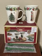2022 Spode Annual Collection 4 pc Mug & Spoon Set NIB