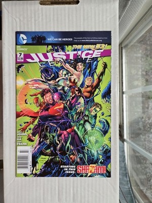 Justice League #7 Newsstand 1:50 Rare 2,634 Copies 1st Team App A.R.G.U.S. DC 