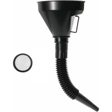 Wide Mouth Oil Funnel with Flexible Hose Extension Auto Fuel Nozzle Car Engine