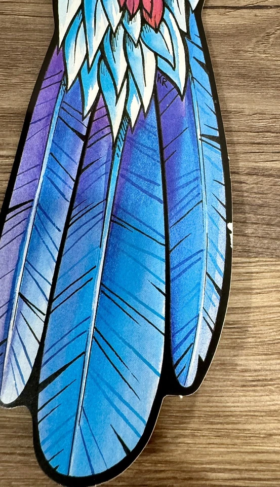 Beistle Pájaro Exótico Loro Troquelado Decoración 18” Hawaii Tiki Tropical Luau De Colección Años 90 Foto 4 de 4