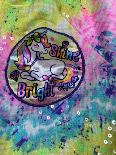Nickalodeon Jojo Siwa Girls Size M Pink Embellished Unicorn Jacket - Picture 3 of 6