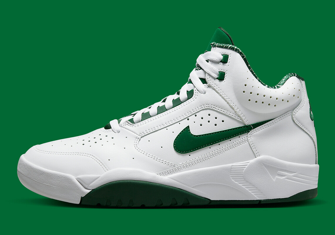 Nike Air Flight Lite Mid White Gorge Green DJ2518-103 sz 13 Mens