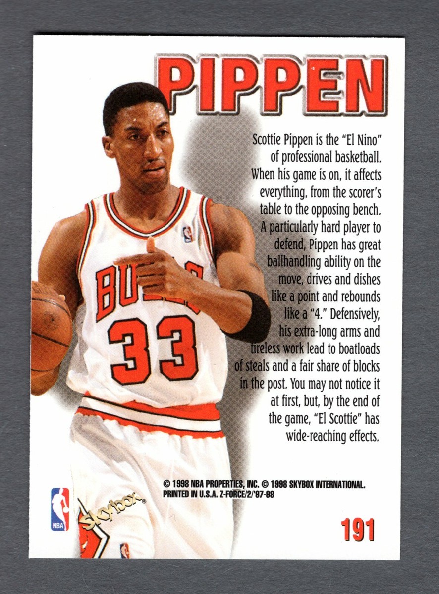 1997-98 Z FORCE SCOTTIE PIPPEN ZUPERMAN CARD #191 **NM-MT