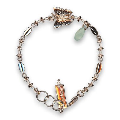 Bracelet by Mariana Woman Butterfly Chrysolite Opal Swarovski