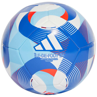 Fußbälle Unisex, adidas Ile-De-Foot 24 Olympics Training Ball, Blau
