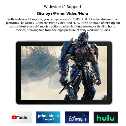 Blackview Tab 70 WiFi 6 Android Tablet 10.1 Inch 6GB+64GB (1TB Expand) 6580mAh - Afbeelding 9 van 14