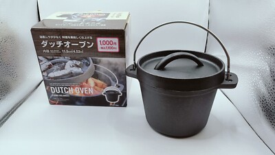 Daiso Iron Dutch Oven for Camping Hiking Picnic Outdoor from Japan
