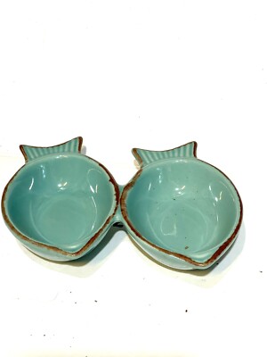 Fishy by Coastline Imports Stoneware Small Pinch Bowls Sauce Bowls Fish 2